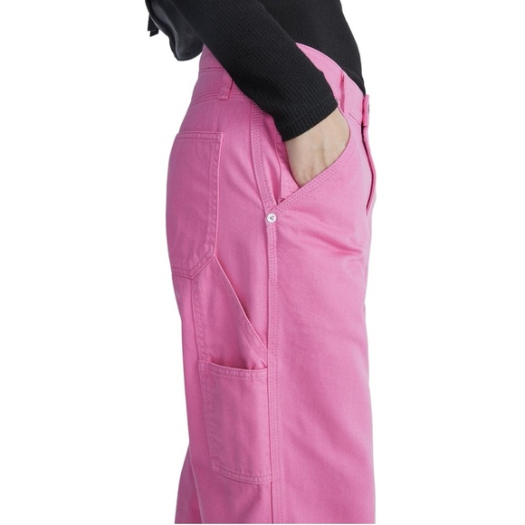 Rag and Bone Sid Carpenter Pants Bright Pink size 27 - Picture 6 of 12